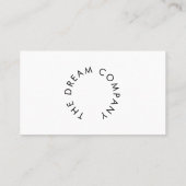 Carte de visite professionnel (Dos)