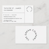 Carte de visite professionnel (Devant / Derrière)