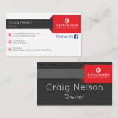 Carte de visite professionnel (Devant / Derrière)