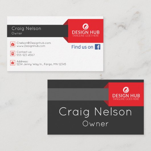 Carte de visite professionnel (Devant / Derrière)