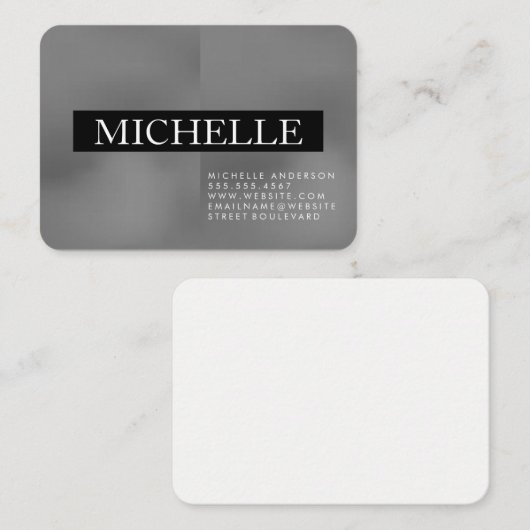 Carte De Visite Professionnel à deux tons (Devant / Derrière)