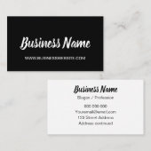 Carte de visite professionnel à la mode (Devant / Derrière)