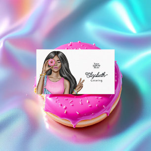 Carte De Visite Professionnel à la mode et à rose chaud