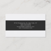 Carte de visite professionnel à la mode et créatif (Dos)