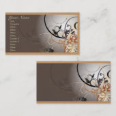 Carte de visite professionnel abstrait bilatéral (Devant / Derrière)