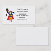 Carte De Visite Professionnel administratif Super Hero Business (Devant / Derrière)