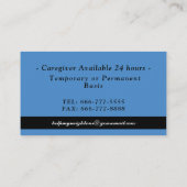 Carte De Visite Professionnel aidant (Dos)