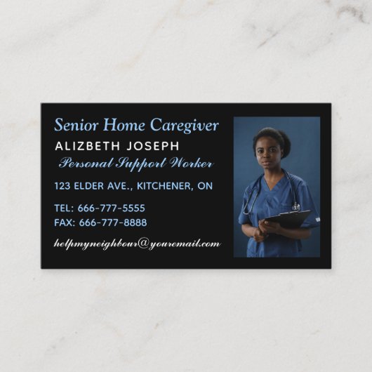 Carte De Visite Professionnel aidant (Devant)