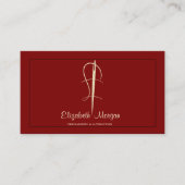 Carte De Visite Professionnel, Aiguille Or Altérations De Couture  (Devant)