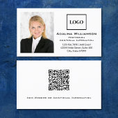 Carte De Visite Professionnel Ajouter logo photo QR Code