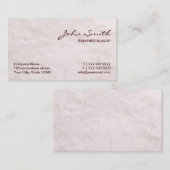 Carte De Visite Professionnel anesthésiste (Devant / Derrière)