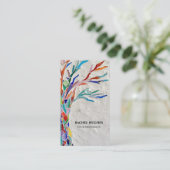 Carte de visite professionnel Arbre de vie (Debout devant)