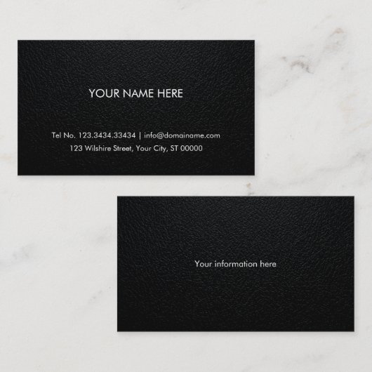 Carte de visite professionnel - Arrière - plan en  (Devant / Derrière)