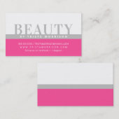 Carte De Visite PROFESSIONNEL audacieux bloc couleur de travail gr (Devant / Derrière)