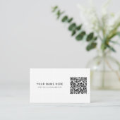 Carte de visite professionnel avec code et logo QR (Debout devant)