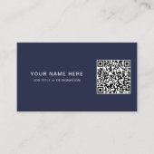 Carte de visite professionnel avec code et logo QR (Devant)