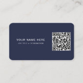 Carte de visite professionnel avec code et logo QR (Devant)
