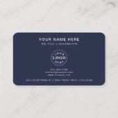 Carte de visite professionnel avec code et logo QR (Dos)