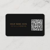 Carte de visite professionnel avec code et logo QR (Devant)