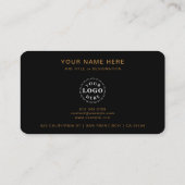 Carte de visite professionnel avec code et logo QR (Dos)