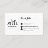 Carte de visite professionnel avec conception mini (Dos)