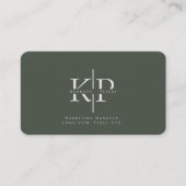 Carte de visite professionnel avec Initiales et Ph (Devant)