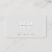 Carte de visite professionnel avec Initiales et Ph (Devant)