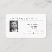 Carte de visite professionnel avec Initiales et Ph (Dos)