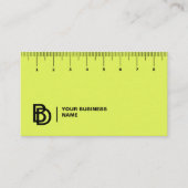 Carte de visite professionnel avec règle (cm) (Devant)