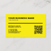 Carte de visite professionnel avec règle (cm) (Dos)