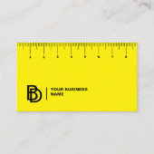 Carte de visite professionnel avec règle (cm) (Devant)