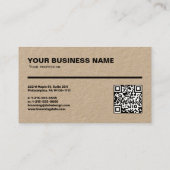Carte de visite professionnel avec règle (cm) (Dos)