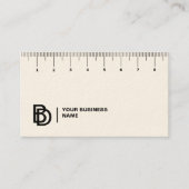 Carte de visite professionnel avec règle (cm) (Devant)