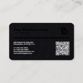 Carte de visite professionnel avec règle (cm) (Dos)