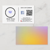 Carte de visite professionnel avec un objet modern (Devant / Derrière)