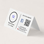 Carte de visite professionnel avec un objet modern (Devant)