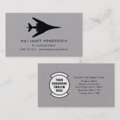 Carte de visite professionnel B-1 Lancer Bomber Pi (Devant / Derrière)