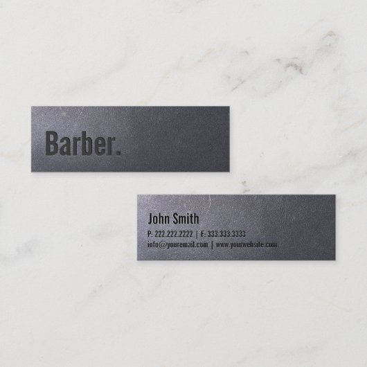 Carte de visite professionnel Barber Mini (Devant / Derrière)