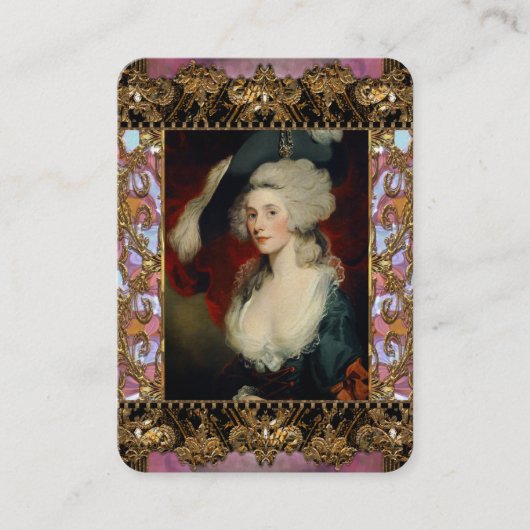 Carte De Visite Professionnel baroque de Majoyne Berlaine (Devant)