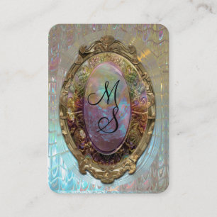 Carte De Visite Professionnel baroque de monogramme de Veraspeece