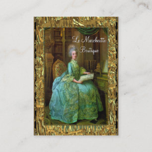 Carte De Visite Professionnel baroque d'élégance d'Antoinette
