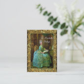 Carte De Visite Professionnel baroque d'élégance d'Antoinette (Debout devant)