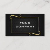 Carte de visite professionnel Black Gold (Devant)