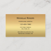 Carte de visite professionnel Black Gold (Dos)