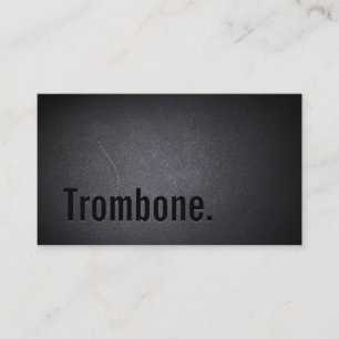 Carte de visite professionnel Black Out Trombone