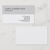 Carte de visite professionnel Black White Grey (Devant / Derrière)