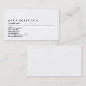 Carte de visite professionnel Black White Grey (Devant / Derrière)