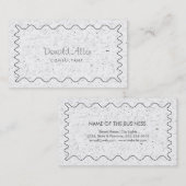 Carte De Visite Professionnel Blanc clair Élégant Moderne Simple (Devant / Derrière)