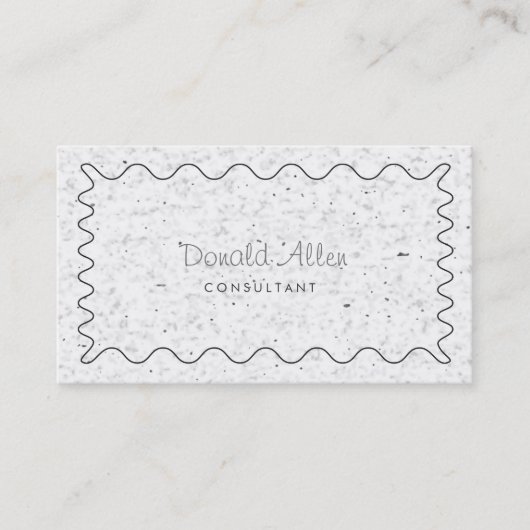 Carte De Visite Professionnel Blanc clair Élégant Moderne Simple (Devant)