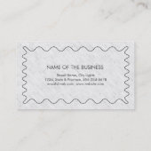 Carte De Visite Professionnel Blanc clair Élégant Moderne Simple (Dos)